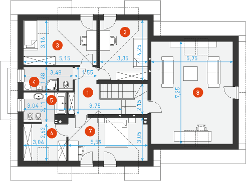 Praktyczny 4 - Rzut poddasza