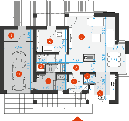 Praktyczny 6 - Rzut parteru