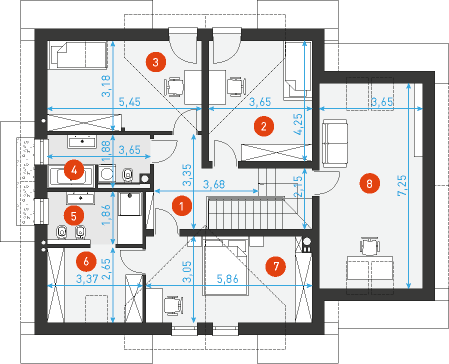 Praktyczny 6 - Rzut poddasza