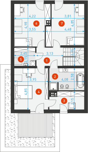 Prosty 3A - Rzut poddasza