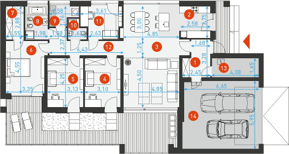 Rodzinny 3 - Rzut parteru