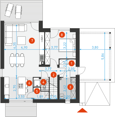 Rozważny 1 - Rzut parteru