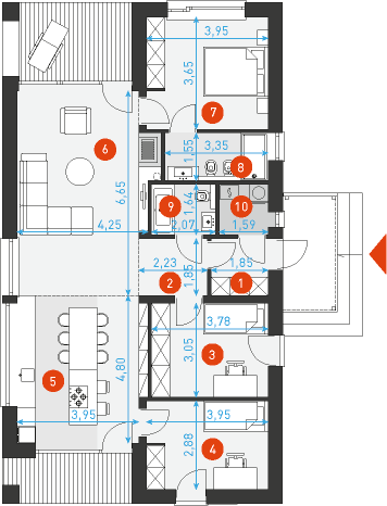 Uniwersalny 1 - Rzut parteru