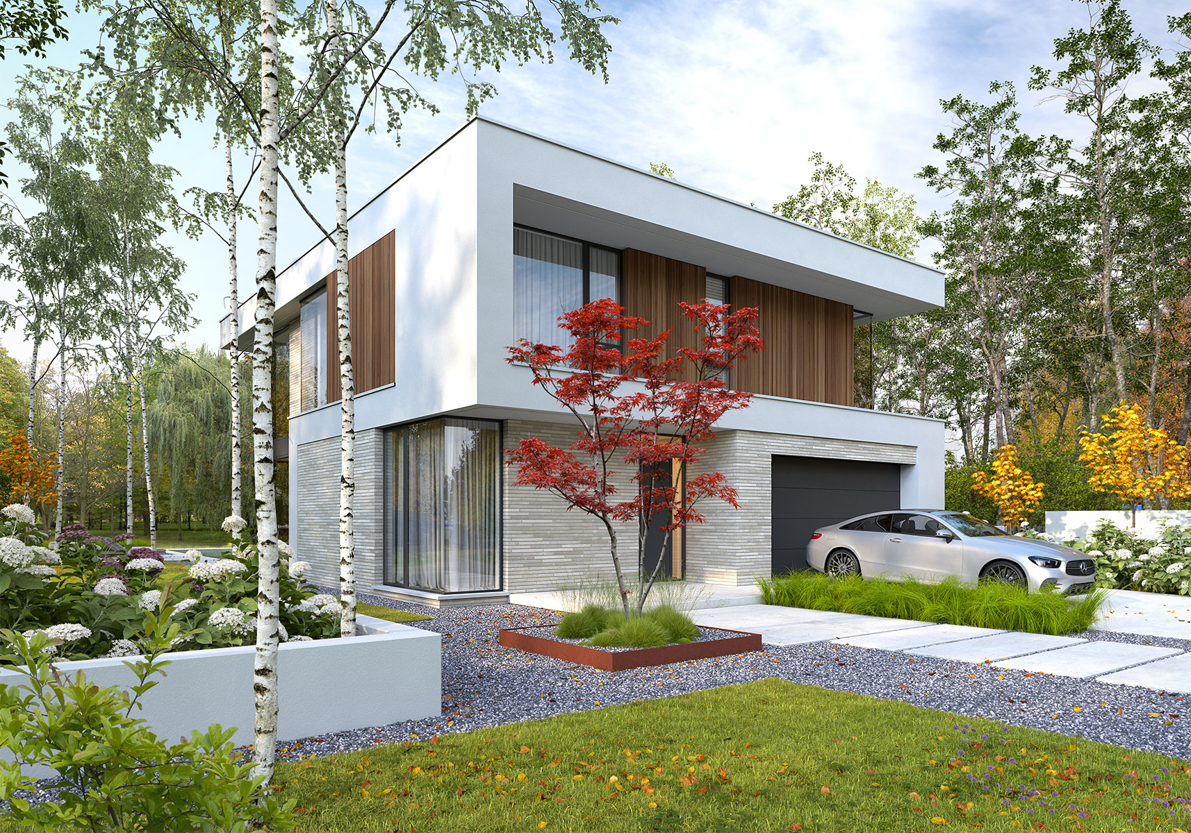 Jak wybrać idealny projekt nowoczesnego domu jednorodzinnego z garażem dwustanowiskowym
