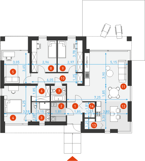 Wyborny 2 - Rzut parteru
