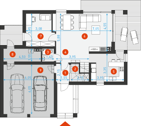 Wygodny 3 - Rzut parteru