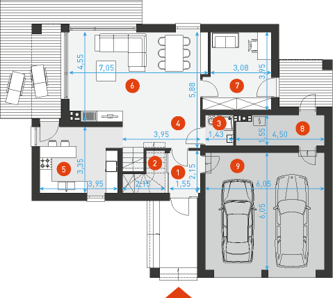 Wygodny 3 - Rzut parteru