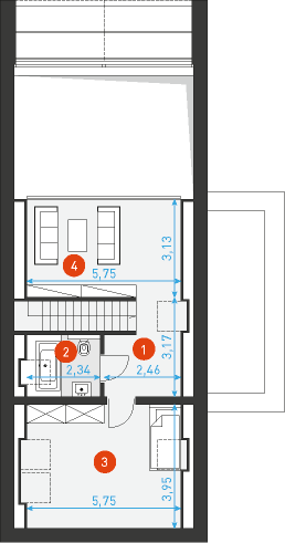 Z pomysłem 1 - Rzut poddasza