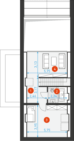 Z pomysłem 1 - Rzut poddasza