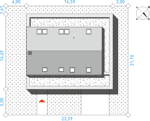 Z tarasem 1 - Działka / Nasłonecznienie