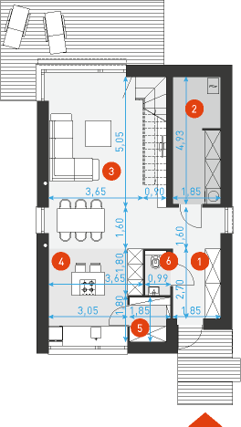 Zgrabny 1 - Rzut parteru
