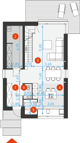 Zgrabny 1 - Rzut parteru