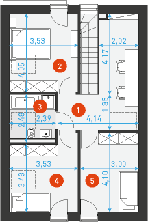 Zgrabny 1 - Rzut poddasza