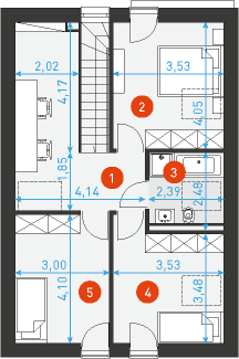 Zgrabny 1 - Rzut poddasza