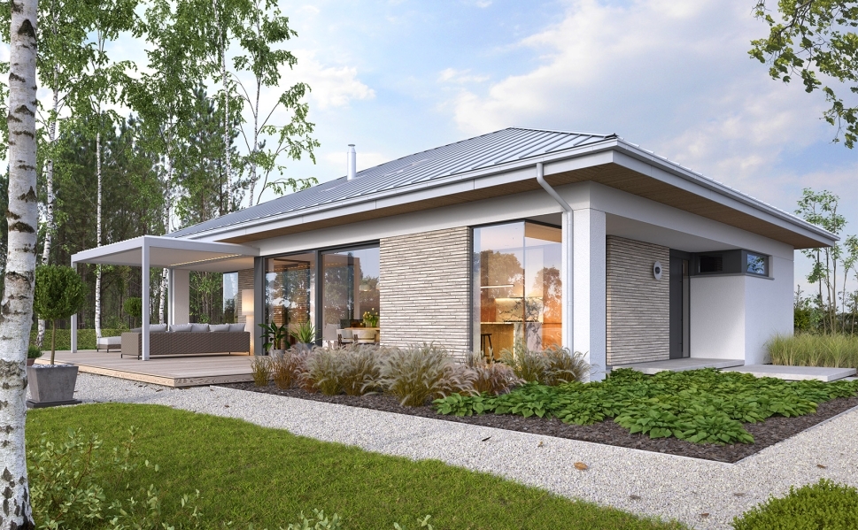 Gotowy projekt domu Wzorowy 2 – nowoczesny dom parterowy do 120 m² dla wymagających rodzin